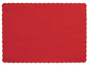 Apple Red Paper Placemats | 50ct