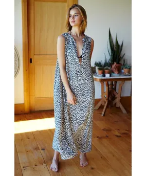 Emerson Fry Sleeveless Leopard Caftan