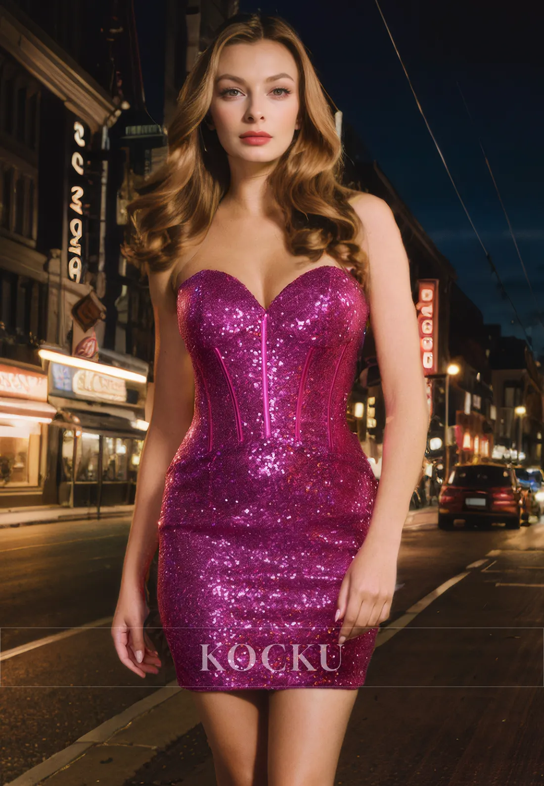 Sexy & Morden Off-Shoulder Sleeveless Sparkly Party Homecoming Dress