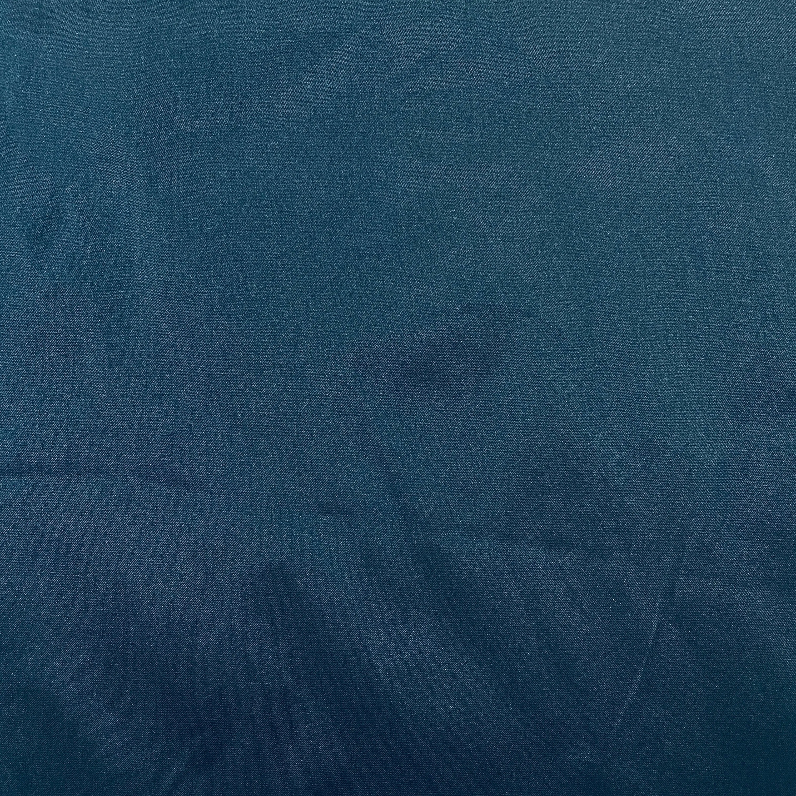 Teal Blue Solid Coloured Silk Taffeta Fabric